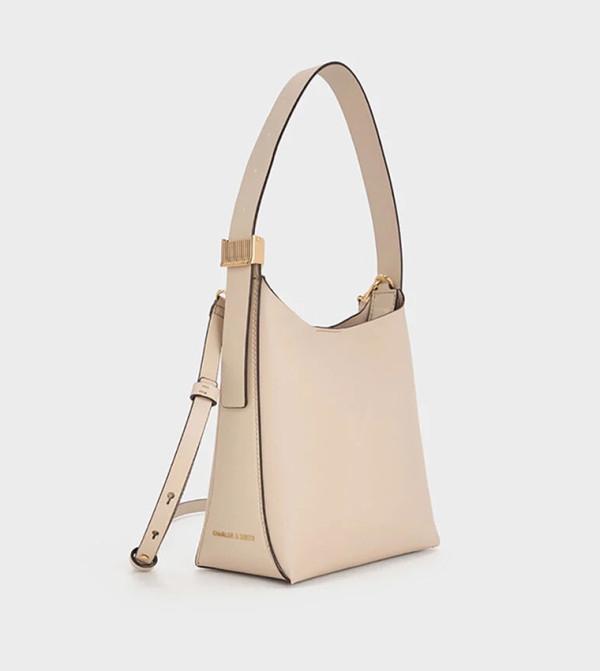 Charles & Keith accessories-affair-w - Cream Shoulder bags