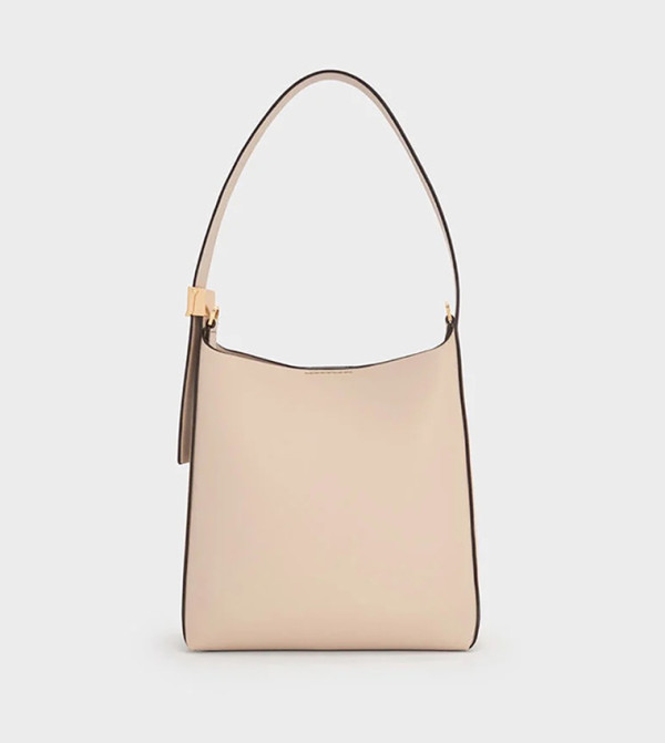 Charles & Keith accessories-affair-w - Cream Shoulder bags