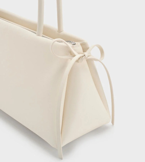 Charles & Keith  - Cream Shoulder bags