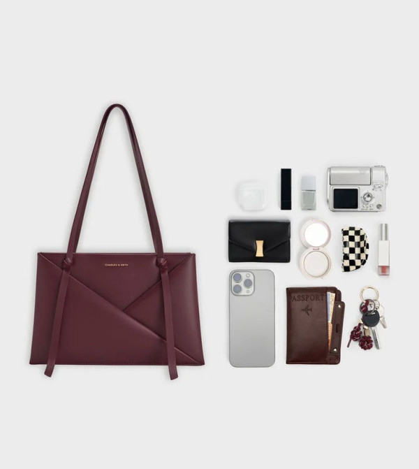 Charles & Keith Charles & Keith - Wine Tote Bags