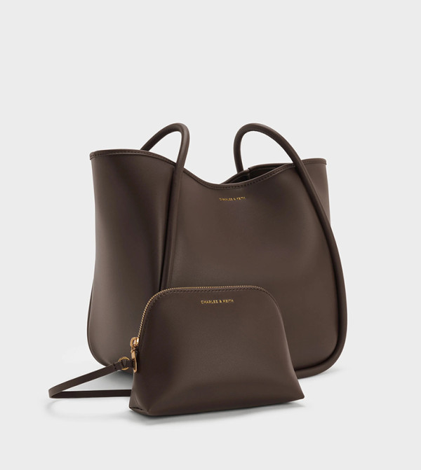Charles & Keith Tote Bags - Brown Tote Bags