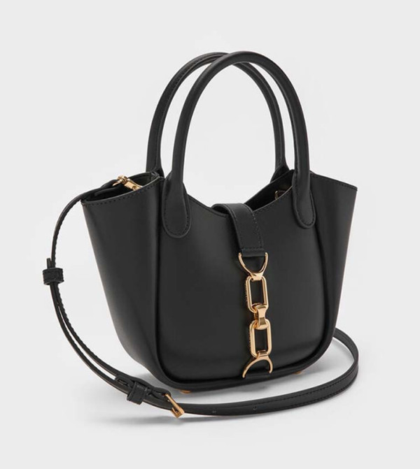 Charles & Keith Charles & Keith - BLACK Tote Bags