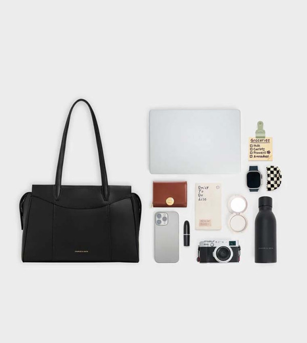 Charles & Keith Charles & Keith - BLACK Tote Bags