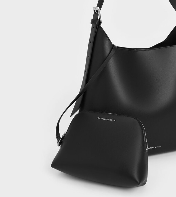 Charles & Keith Charles & Keith - BLACK Hobo Bags