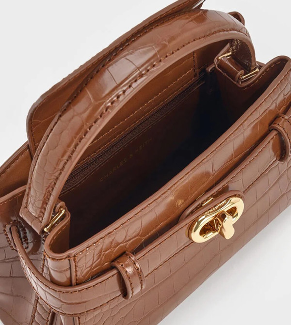 Charles & Keith accessories-affair-w - Brown Handheld Bags