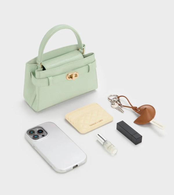 Charles & Keith summer-palette - Mint Handheld Bags