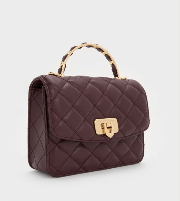 Charles & Keith Charles & Keith - Burgundy Handheld Bags