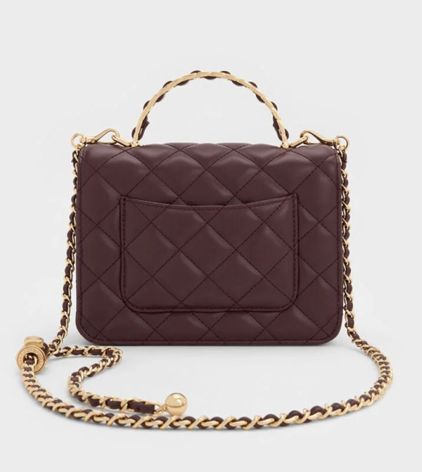 Charles & Keith Charles & Keith - Burgundy Handheld Bags