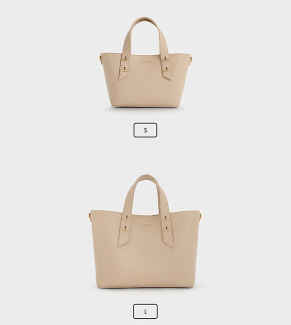 Charles & Keith Charles & Keith - Beige Tote Bags