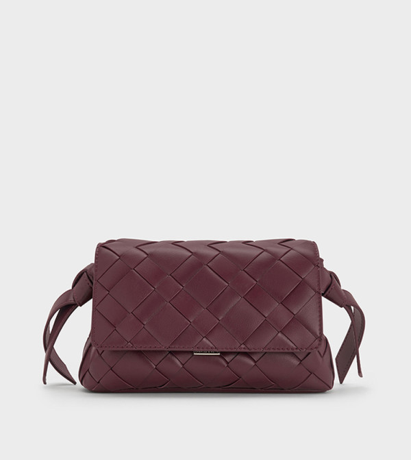 Charles & Keith Charles & Keith - Burgundy Cross Body Bags
