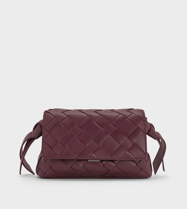 Charles & Keith Charles & Keith - Burgundy Cross Body Bags