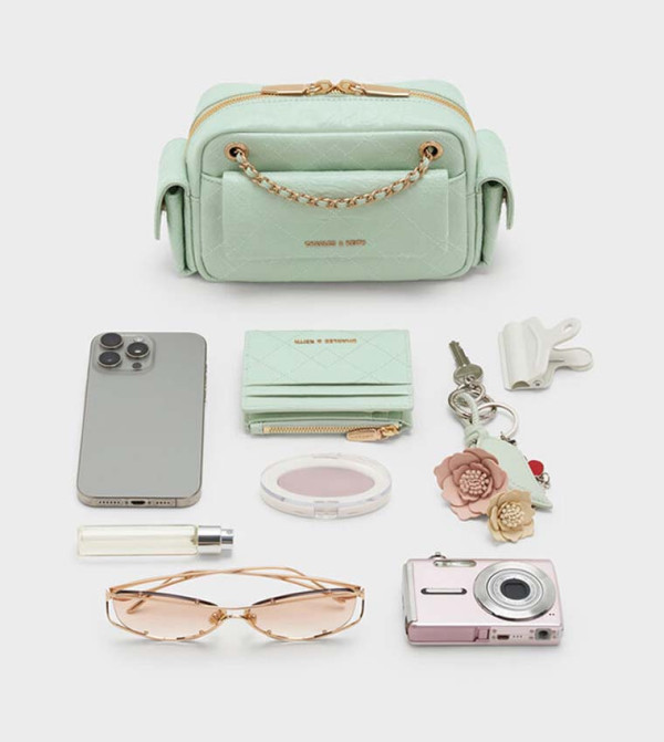 Charles & Keith Crossbody Bags - Green Cross Body Bags