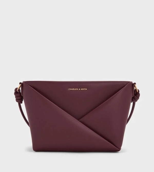 Charles & Keith  Crossbody Bags - Maroon Cross Body Bags