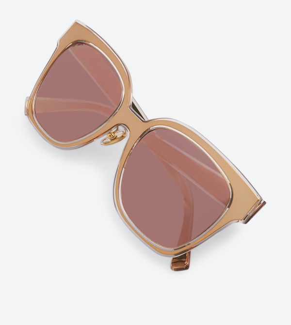 تشارلز آند كيث  نظارات الشمسية - ذهبي وردي Square Sunglasses