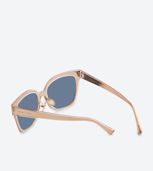 تشارلز آند كيث  نظارات الشمسية - ذهبي وردي Square Sunglasses