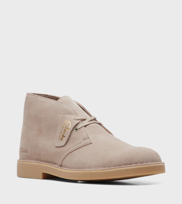 Clarks  Boots - Beige Chukka Boots