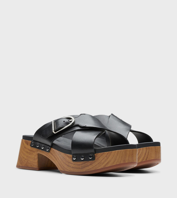 Clarks  Shoes - Black Platforms