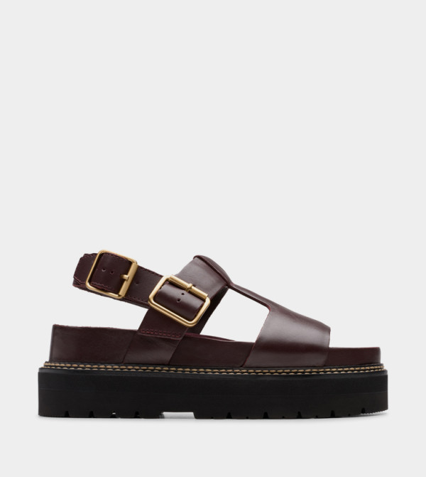 Clarks Clarks - Burgundy Platforms