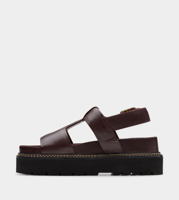 Clarks Clarks - Burgundy Platforms