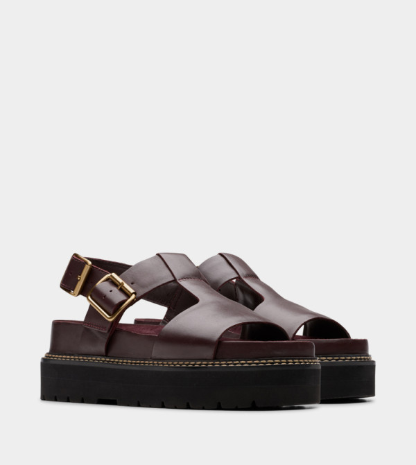 Clarks Clarks - Burgundy Platforms