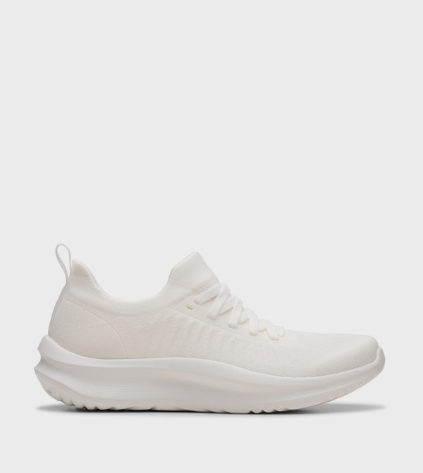 Clarks Slip-Ons - White Casual Slip-ons