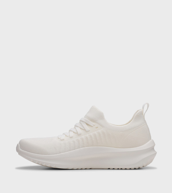 Clarks Slip-Ons - White Casual Slip-ons