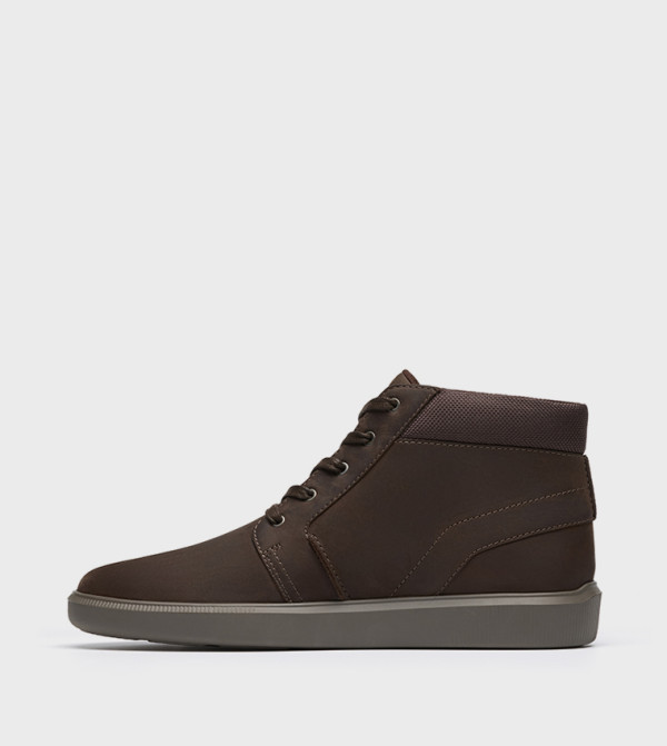 Clarks  Boots - Dark Brown Lace up Boots