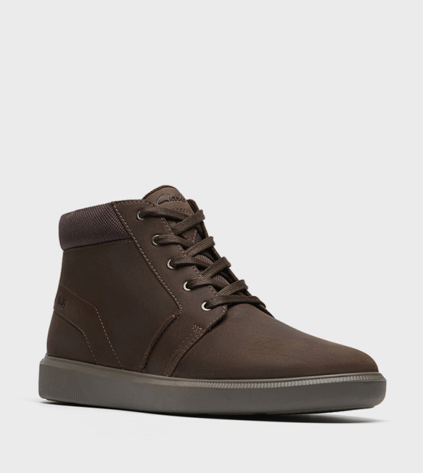Clarks  Boots - Dark Brown Lace up Boots