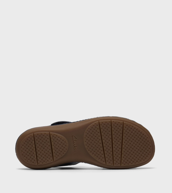 Clarks Flat Sandals - Navy Flat Sandals
