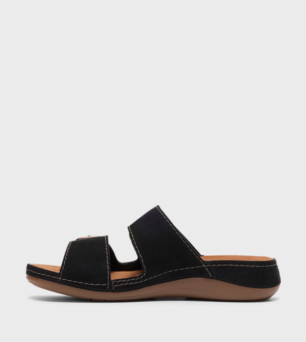 Clarks  - Black Flat Sandals