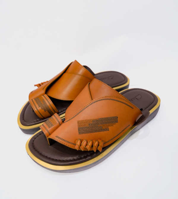Clarks  Arabic Sandals - Tan Arabic Sandals