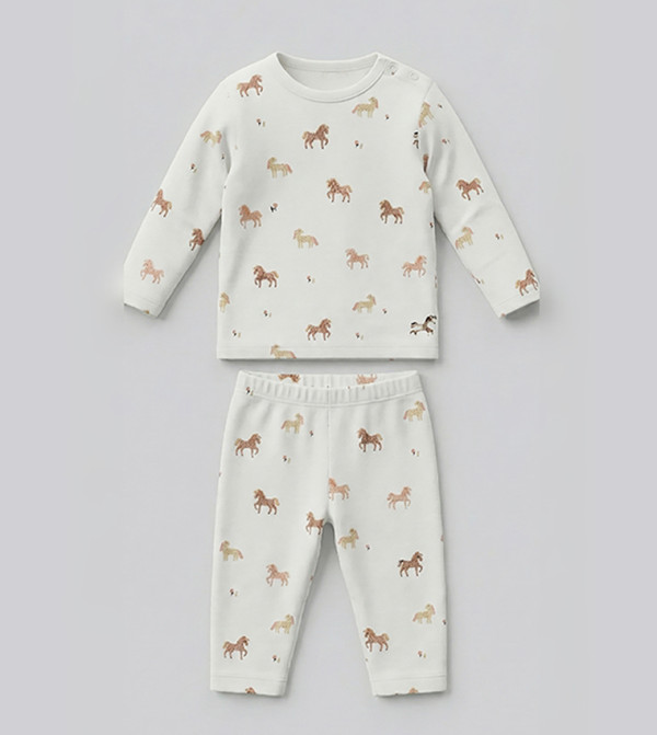 BABIES & MORE  Clothing - Cream Pyjama Set