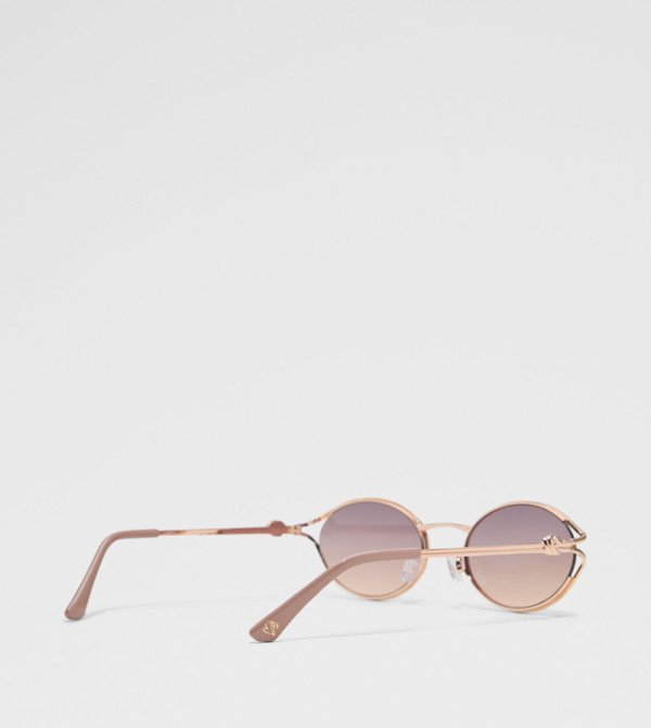 Aldo Accessories Round Sunglasses - Gold Round Sunglasses