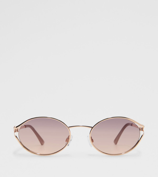 Aldo Accessories Round Sunglasses - Gold Round Sunglasses