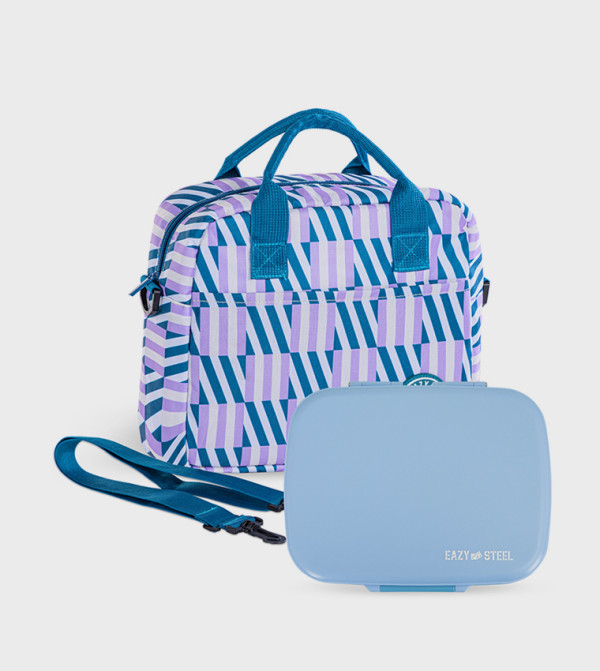 Eazy Kids School Supplies - Blue Lunch Box