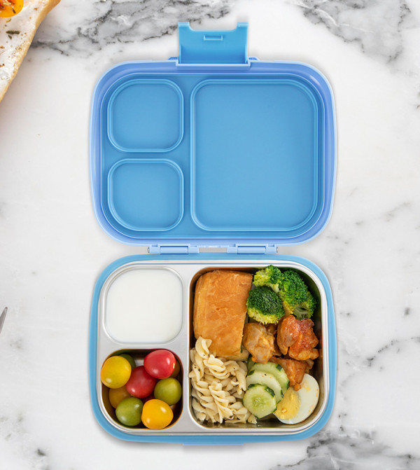 Eazy Kids School Supplies - Blue Lunch Box