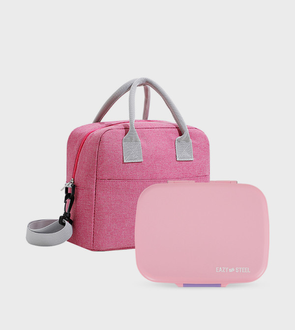 Eazy Kids School Supplies - Pink Lunch Box