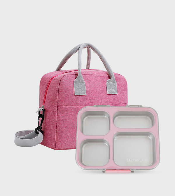 Eazy Kids  Lunch Boxes - Pink Lunch Box