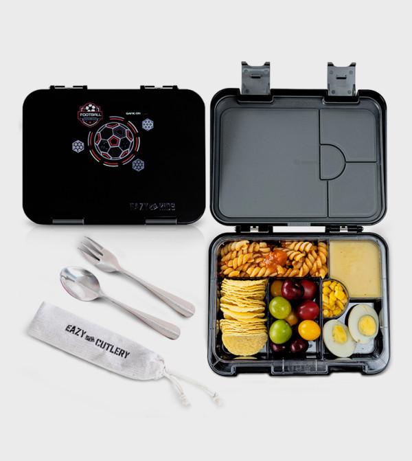 Eazy Kids School Supplies - BLACK Lunch Box