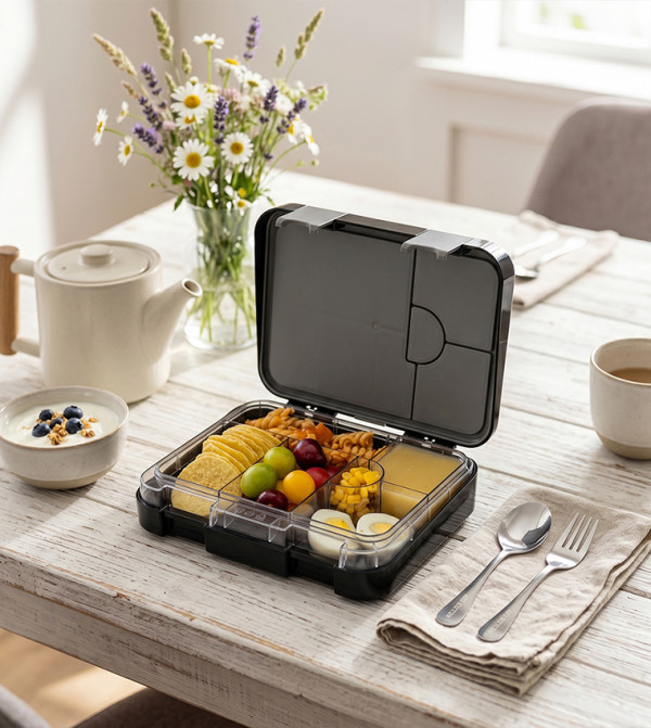 Eazy Kids School Supplies - BLACK Lunch Box