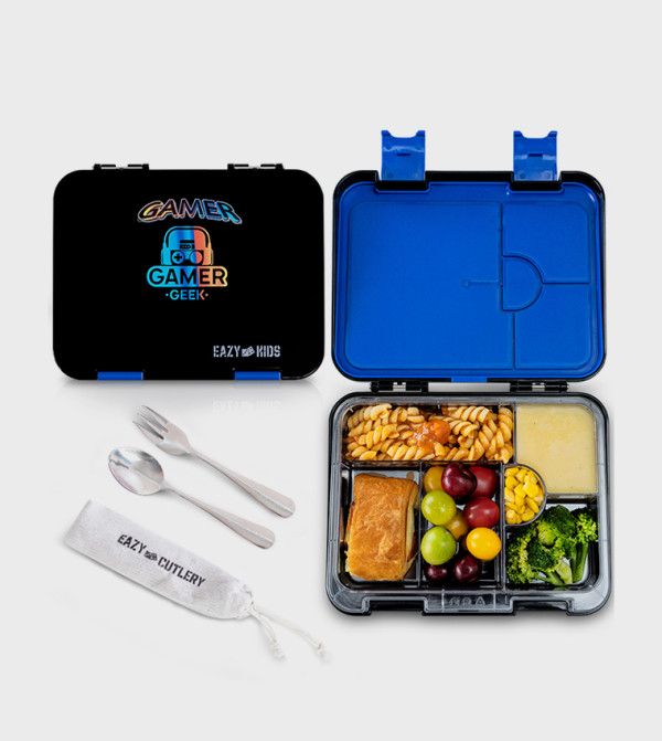Eazy Kids School Supplies - BLACK Lunch Box