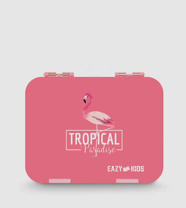 ايزي كيدز  طقم حقيبة الغداء - وردي طقم حقيبة الغداء