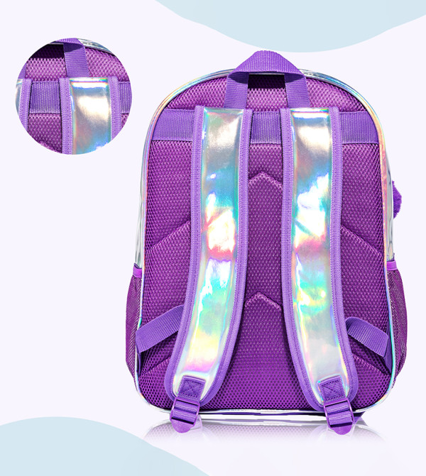 Eazy Kids Back to School - Purple Backpack Set