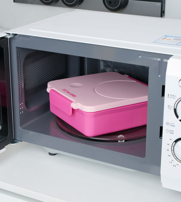 ايزي كيدز  طقم حقيبة الغداء - وردي طقم حقيبة الغداء