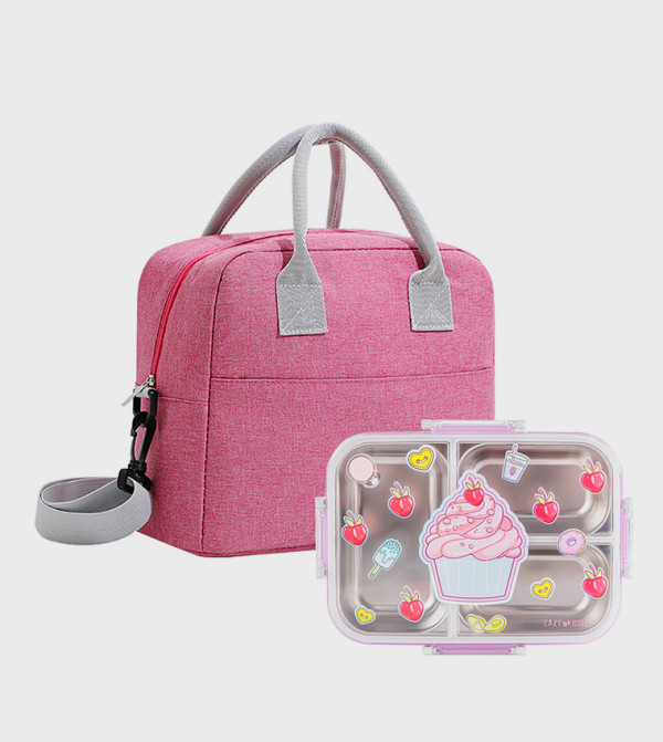 Eazy Kids  - Pink Lunch Bag Set