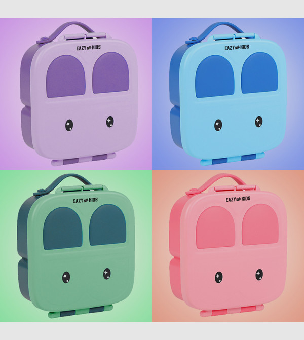 ايزي كيدز  طقم حقيبة الغداء - وردي طقم حقيبة الغداء