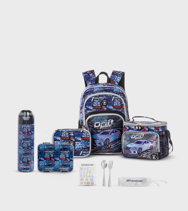 Eazy Kids  Backpack Set - Blue Backpack Set