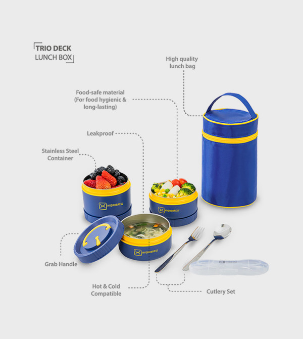 HYDROBREW HYDROBREW - Blue Lunch Bag Set