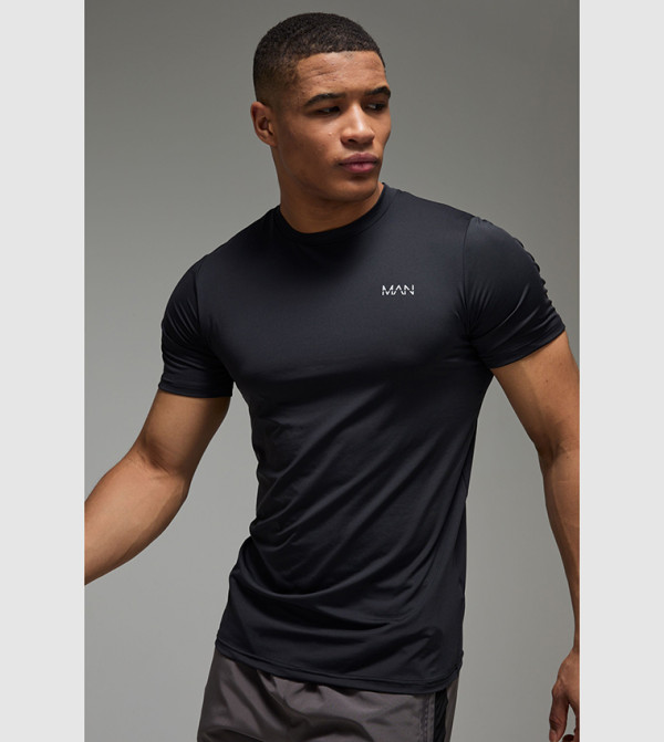 boohooMAN  Sportswear - Black T-Shirts & Vests