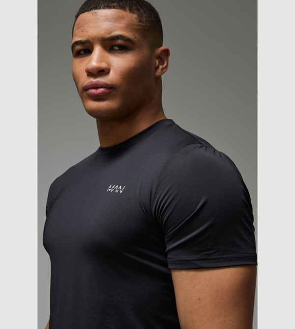 boohooMAN  Sportswear - Black T-Shirts & Vests